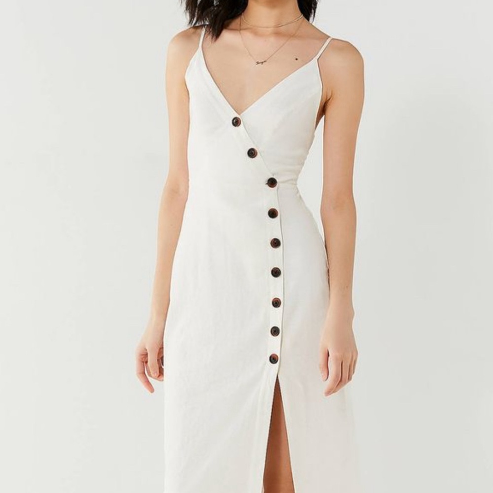 NEW Urban Outfitters Amber Dress White